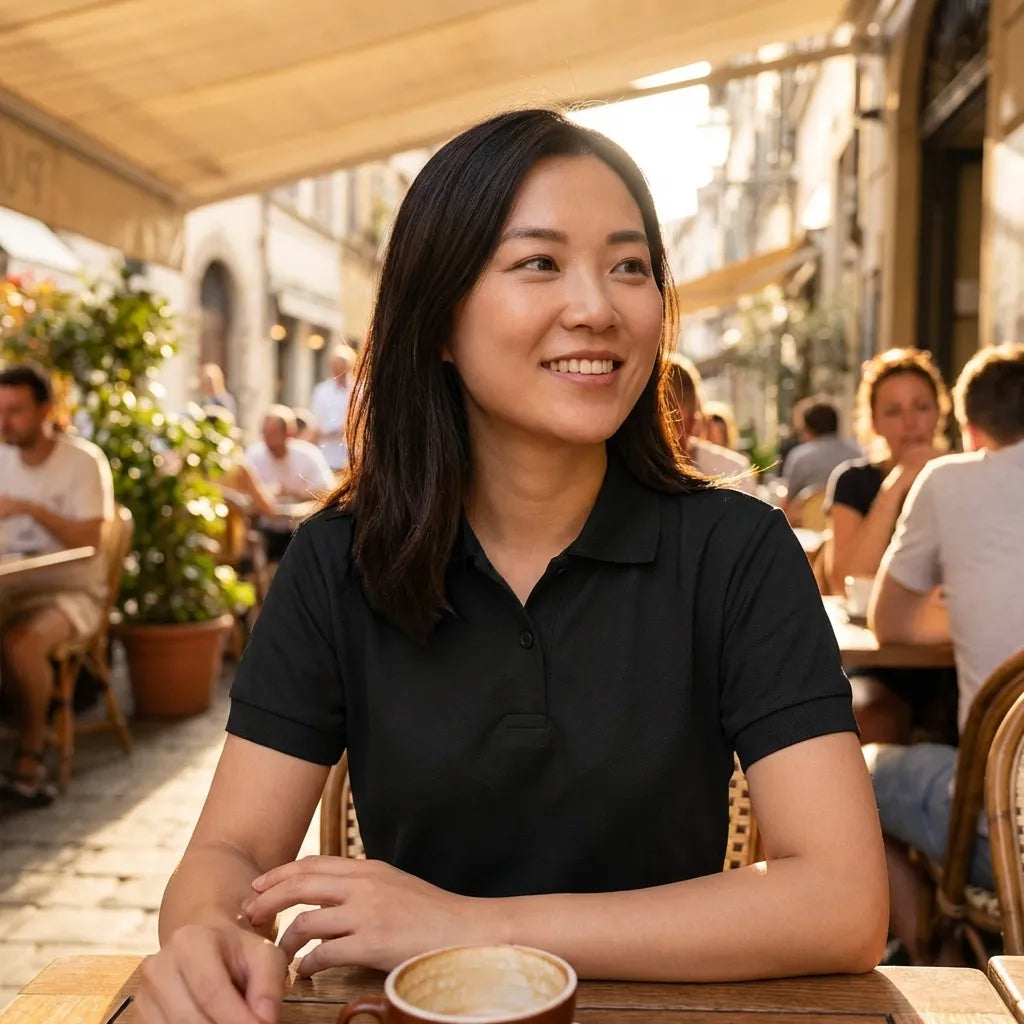 Essential Black Polo