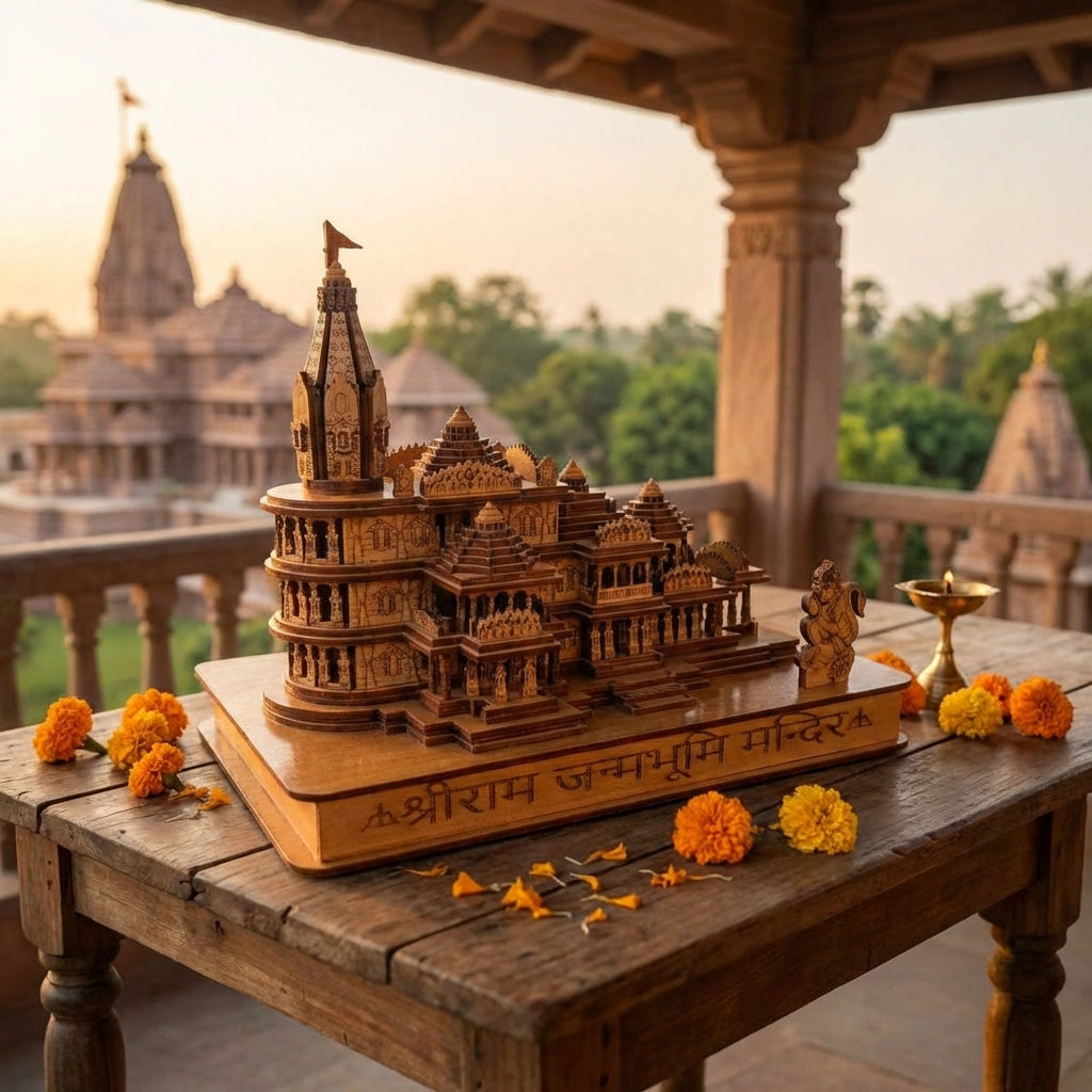 Shri Ram Mandir Ayodhya 3D Wooden Temple