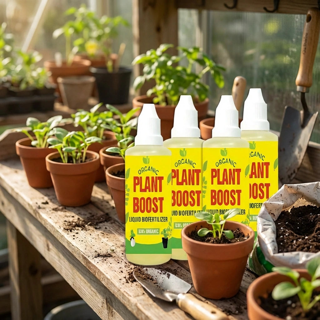 Plant Boost Liquid Biofertilizer for All Crops,Organic (Pack of 4)