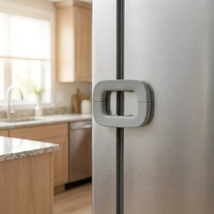 Refrigerator Lock - Cabinet Locks with Strong Adhesive
