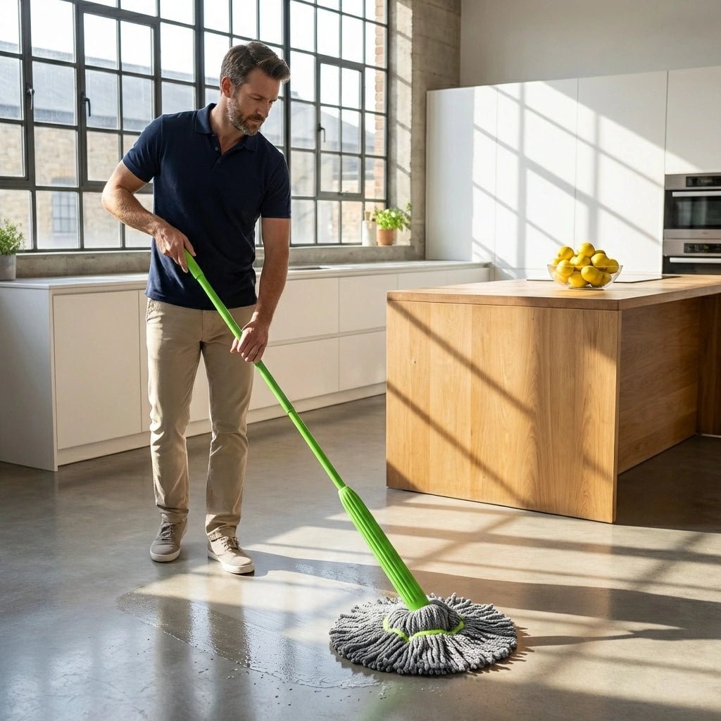 Self-Twisting Rotating Mop
