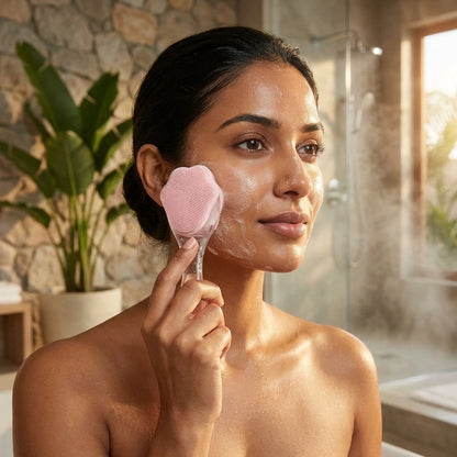 Silicone Facial Cleansing Brush Skin Skin Easy to Clean Scrubber