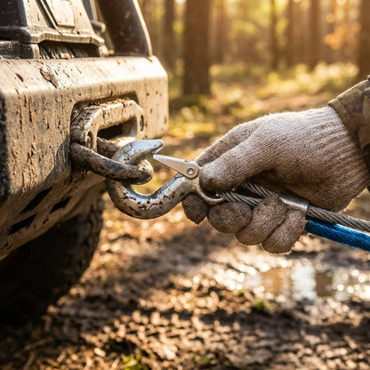 Heavy Duty Steel Wire Car Towing Pull Rope 10 mm