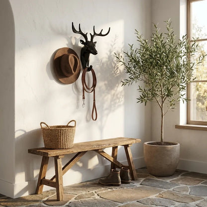 Hanging Hook- Self Adhesive Deer Head Hanging Hook