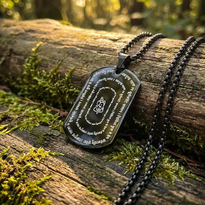 Ganpati Shlok Pendant with Chain