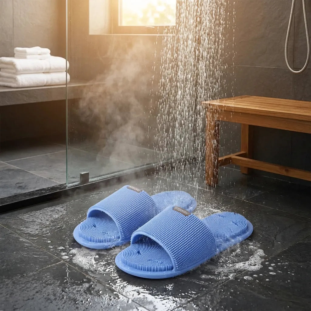 Shower Foot Scrub Slippers