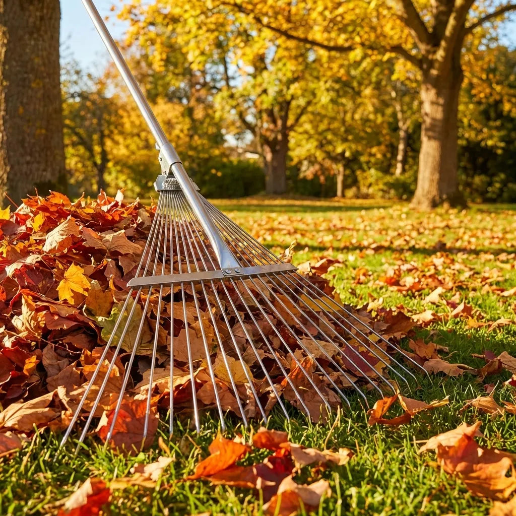 Telescopic Stainless Steel Garden Rake