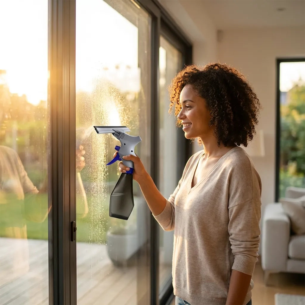 Plastic Easy Glass Cleaner 3 In 1 Spray