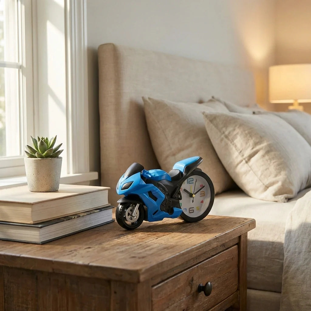 Fashioned Alarm Clock Novelty Retro Motorcycle