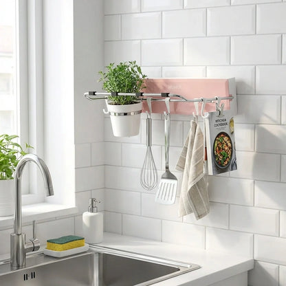 Foldable Adhesive Storage Rack