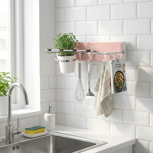 Foldable Adhesive Storage Rack