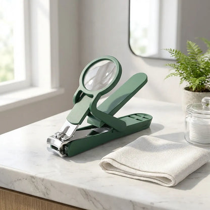 Nail Clipper with Magnifying Glass