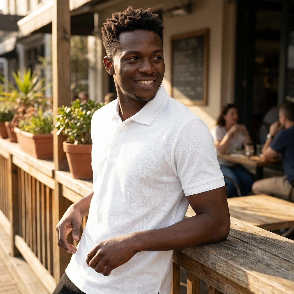 Matte Elegance Polo Tee