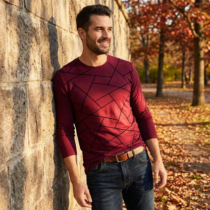 Cotton Blend Solid Full Sleeves T-Shirts