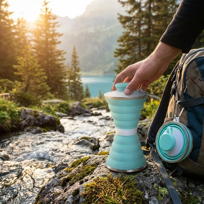 Collapsible Silicone Water Bottle