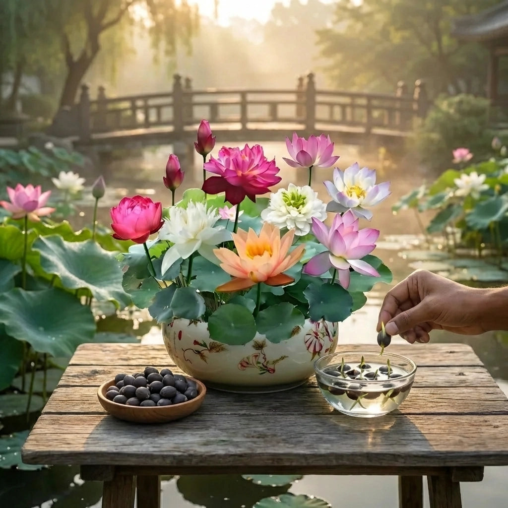Bonsai lotus flower seeds