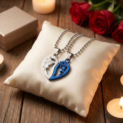 Broken Hearth shape valentine locket