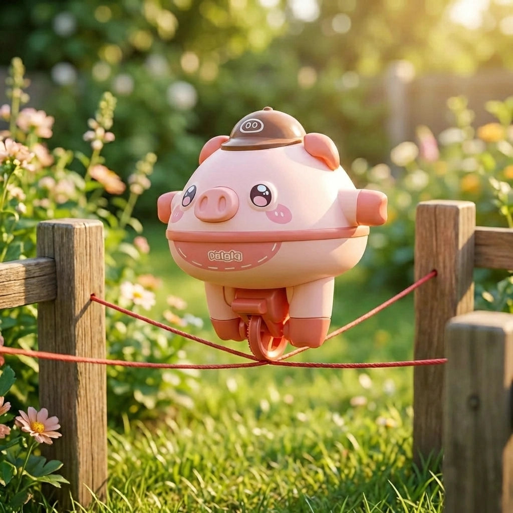 Balancing Pig Tightrope Toy