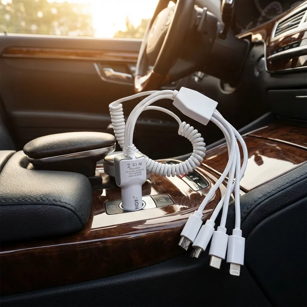 4 in 1 Multi Pin Car Charging Cable