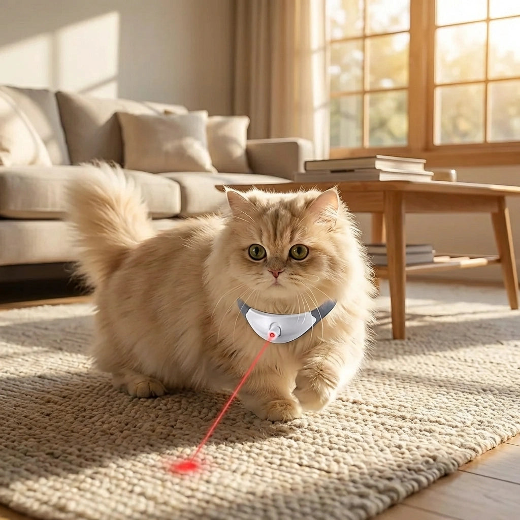 Pet Laser Collar Self Teasing Toy