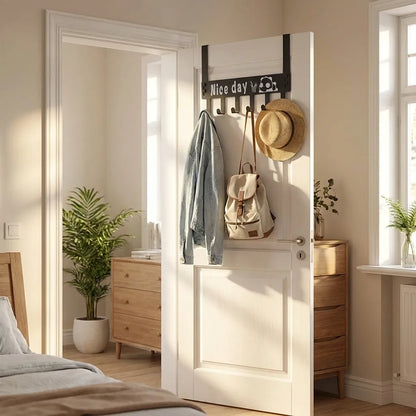 Heavy-duty Carbon Steel Door Hook Hanger Rack