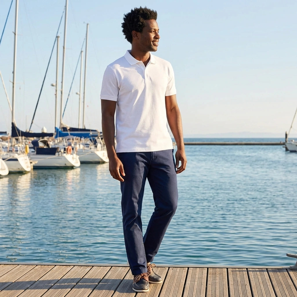Classic White Polo Tee