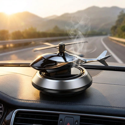 New Helicopter alloy Solar Car Air Perfume Diffuser