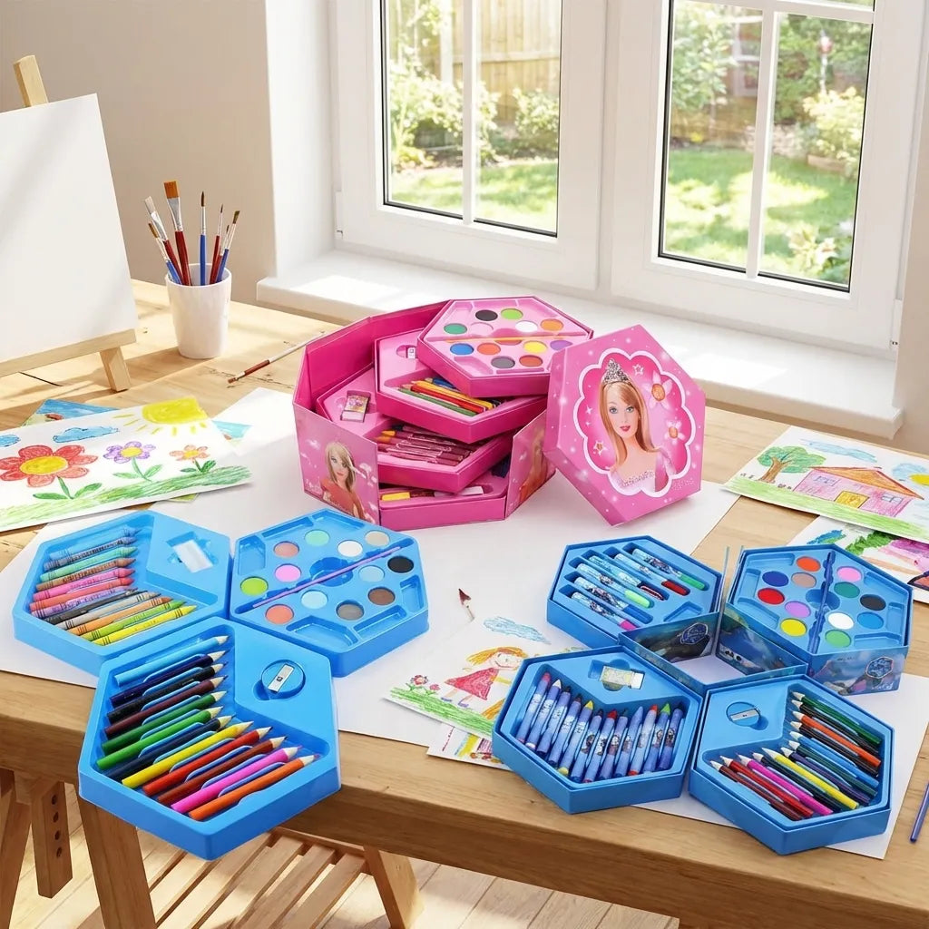 46 Pcs Plastic Art Colour Set