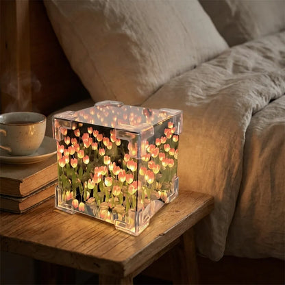 Tulip Cube Mirror Lamp