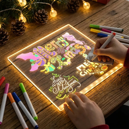 3D LED Light Glass Acrylic Writing pad