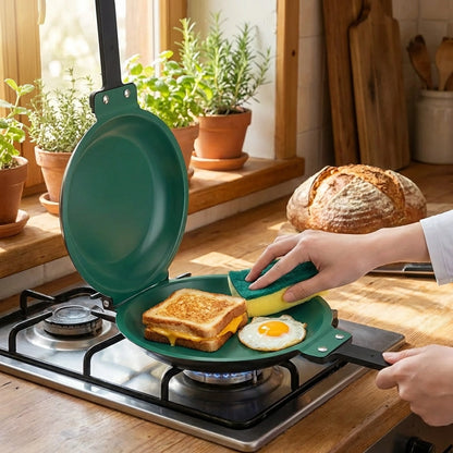 Foldable Double-Sided Nonstick Pan