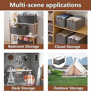 Flexi Fold Large Cloth Basket (Pack of 2)