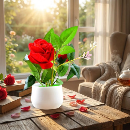 Real Touch Artificial Rose Plant