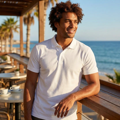 Classic White Polo Tee