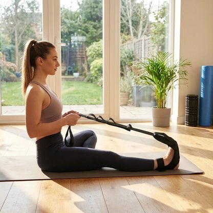 Durable yoga stretching strap