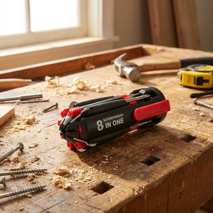 Screwdriver- 8 in 1 Screwdriver Interchangeable Bits Tool Set