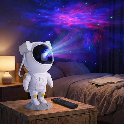Astronaut Galaxy Projector - 360 Magnetic Head Rotation, Remote Control