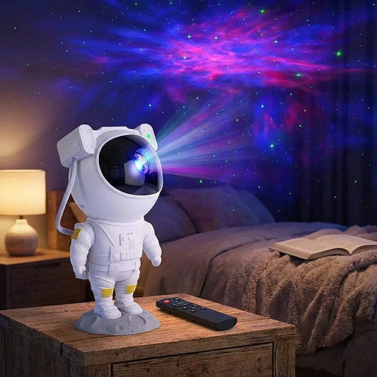 Astronaut Galaxy Projector - 360 Magnetic Head Rotation, Remote Control