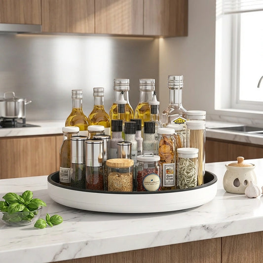 Round Countertop Storage for Bottles & Jars