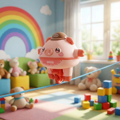 Balancing Pig Tightrope Toy