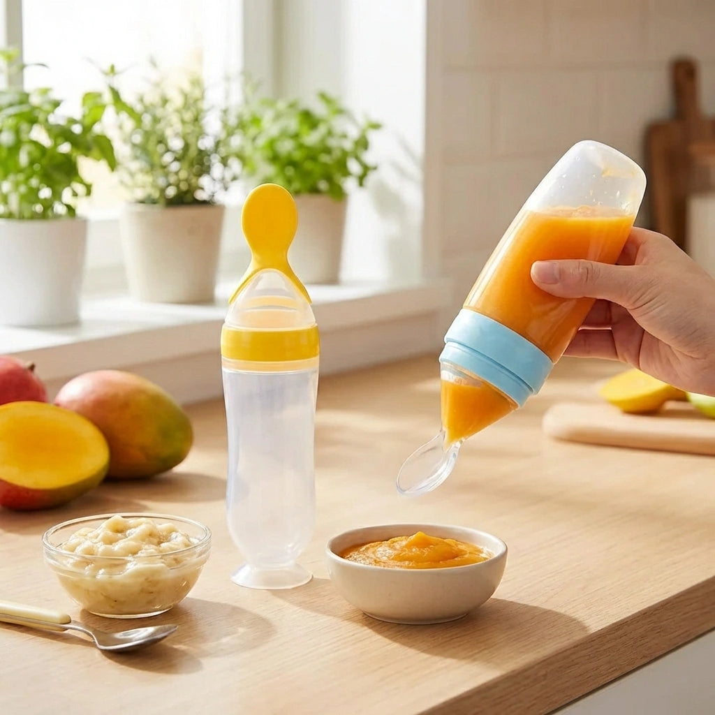 Premium Baby Food Squeeze Feeder Spoon