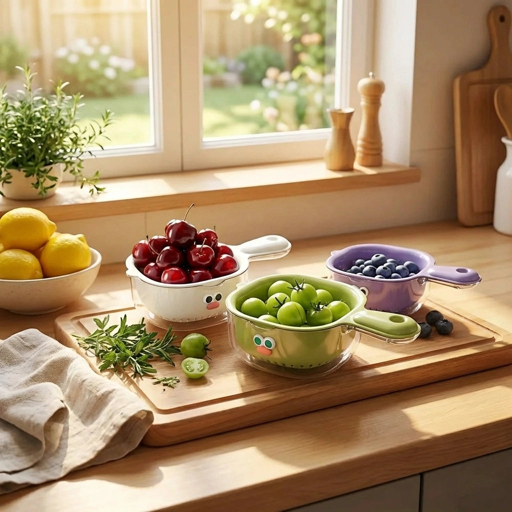Dual-Layer Veggie Strainer