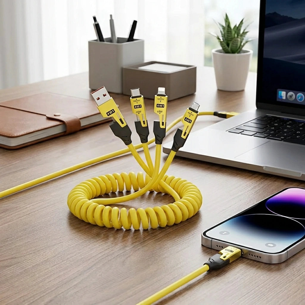 4 in 1 Spring Data Cable