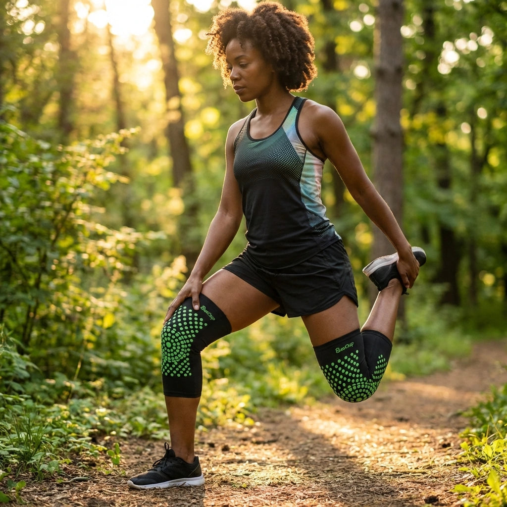Elastic Warming Knee Brace Pair