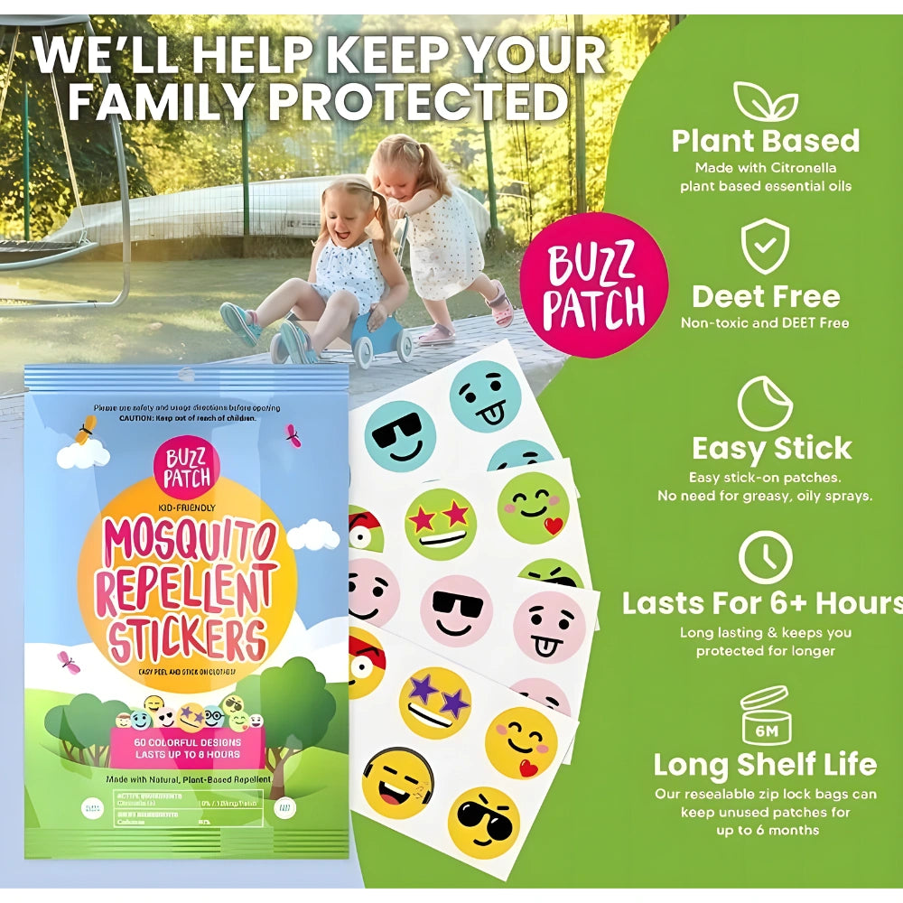 Natural Mosquito Repellent Patches