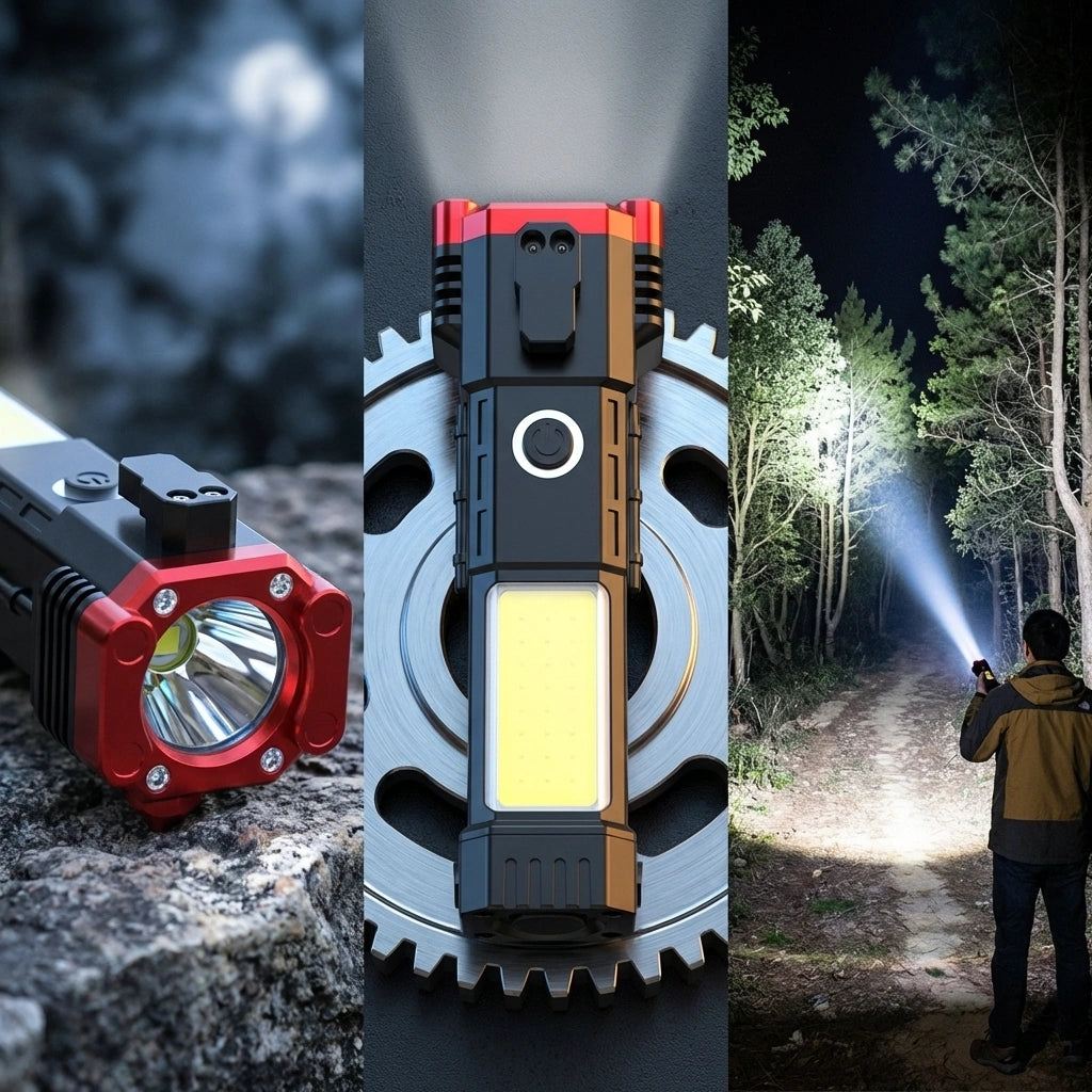 Multifunctional Work Portable LED Flashlight