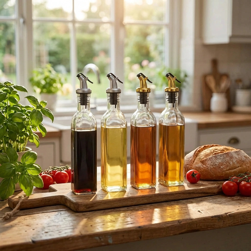 Auto-Close Oil Dispenser