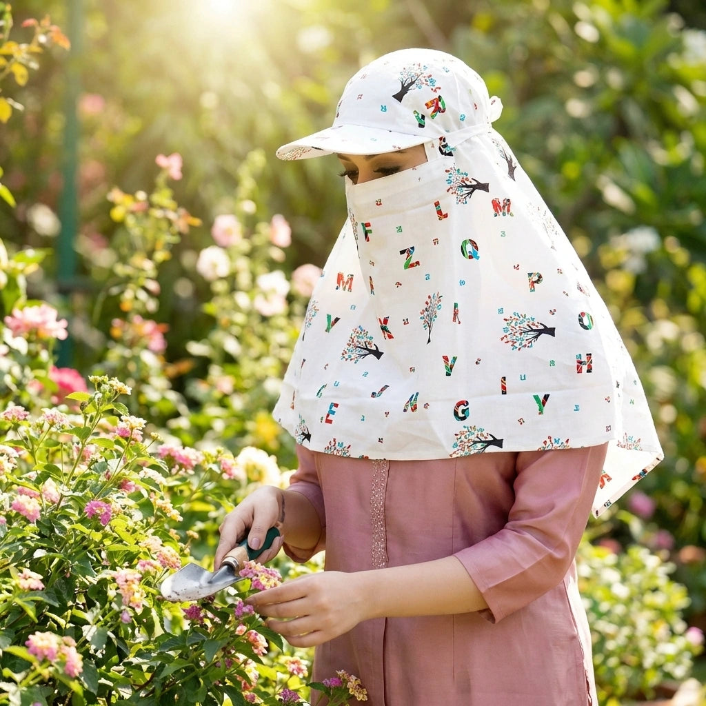 Summer Sun Protection Women Cap Mask