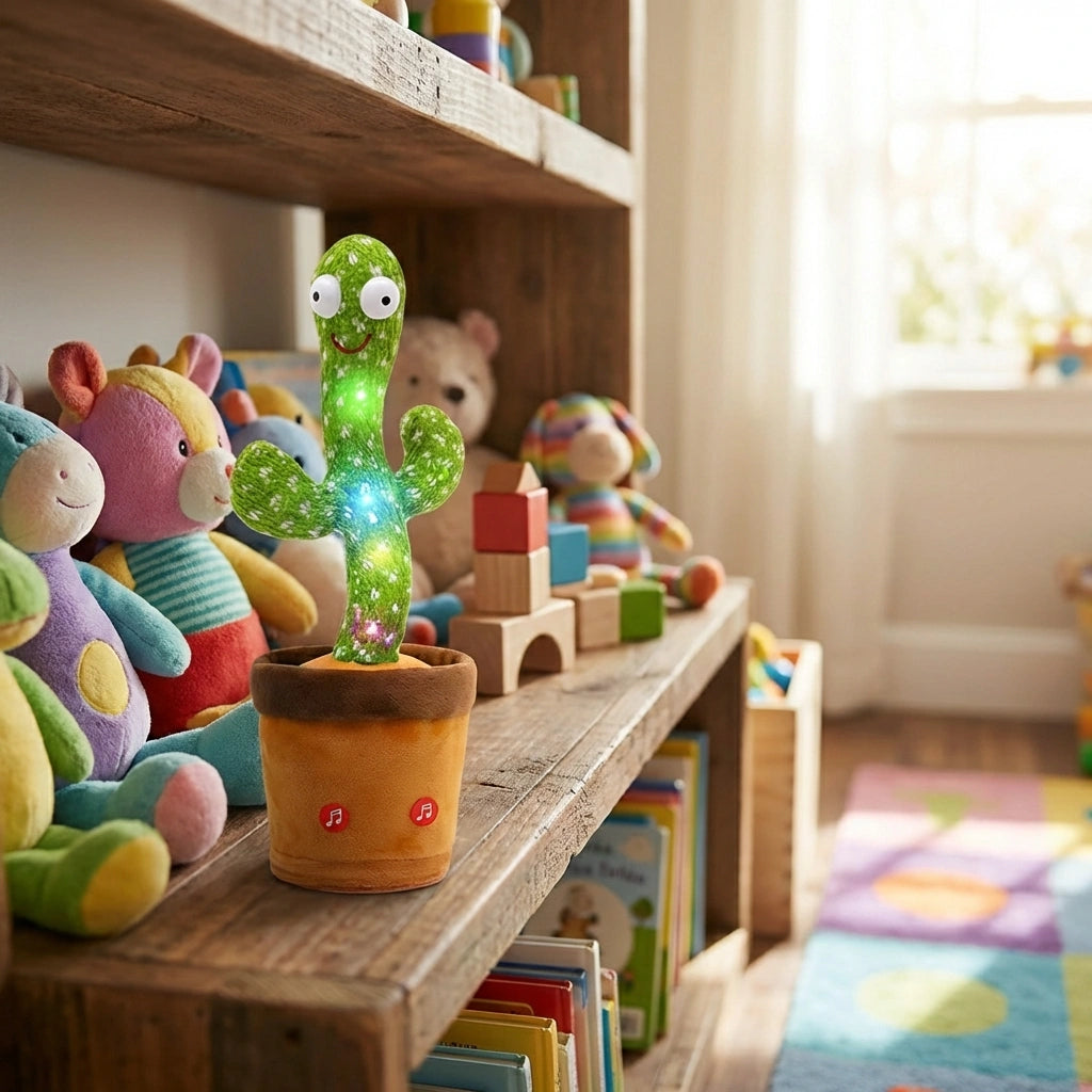 LED Musical Dancing & Mimicry Baby Cactus Toy