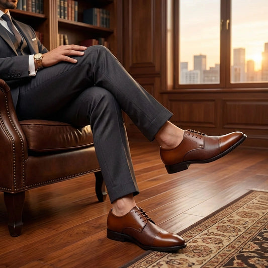 Polished Brown Dress Shoes